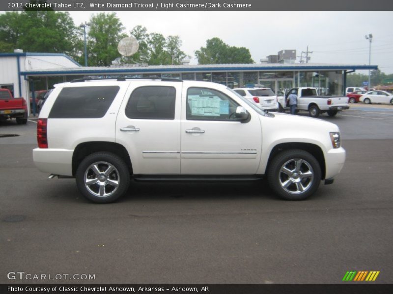 White Diamond Tricoat / Light Cashmere/Dark Cashmere 2012 Chevrolet Tahoe LTZ
