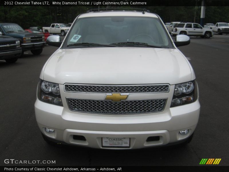 White Diamond Tricoat / Light Cashmere/Dark Cashmere 2012 Chevrolet Tahoe LTZ