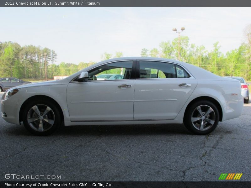 Summit White / Titanium 2012 Chevrolet Malibu LT