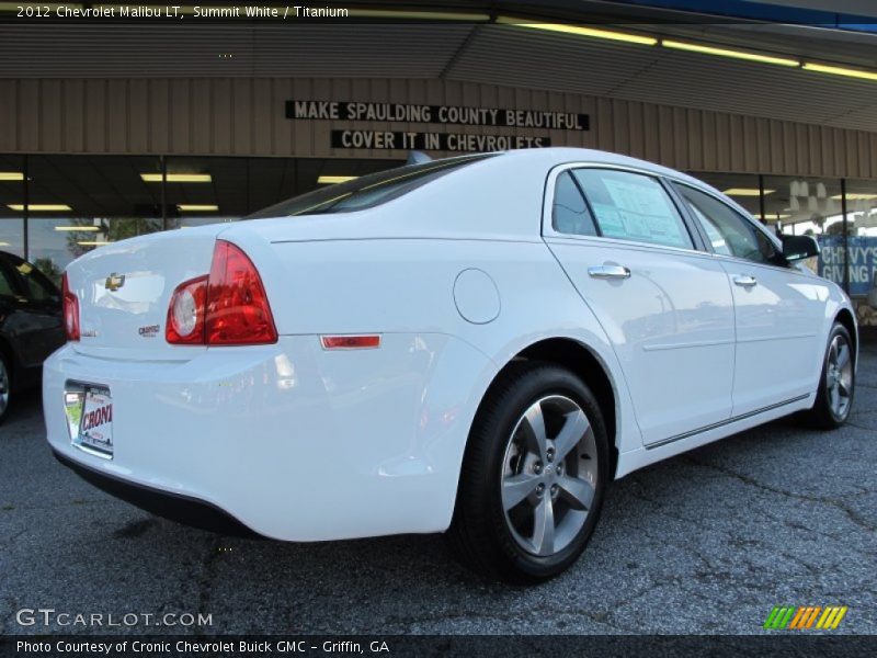 Summit White / Titanium 2012 Chevrolet Malibu LT