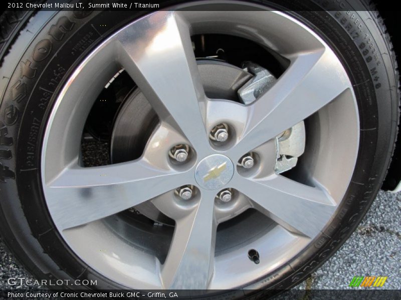 Summit White / Titanium 2012 Chevrolet Malibu LT
