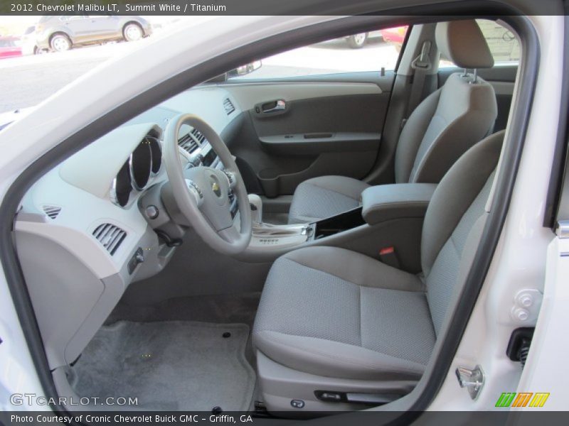 Summit White / Titanium 2012 Chevrolet Malibu LT