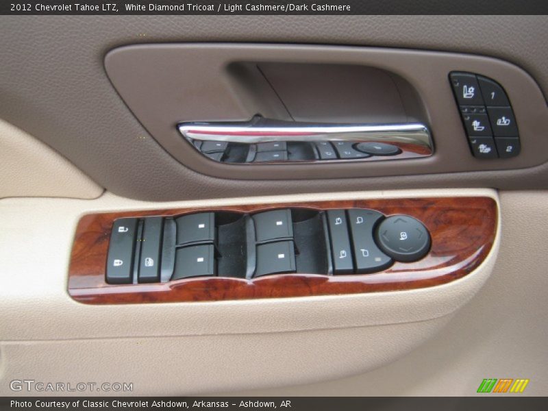 White Diamond Tricoat / Light Cashmere/Dark Cashmere 2012 Chevrolet Tahoe LTZ