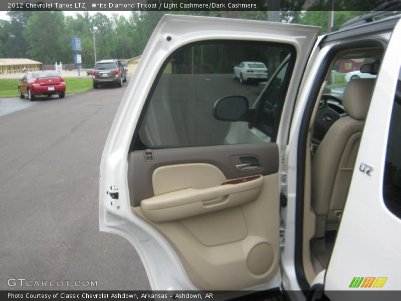 White Diamond Tricoat / Light Cashmere/Dark Cashmere 2012 Chevrolet Tahoe LTZ