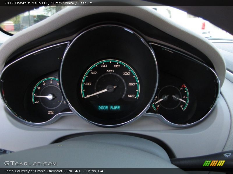 Summit White / Titanium 2012 Chevrolet Malibu LT