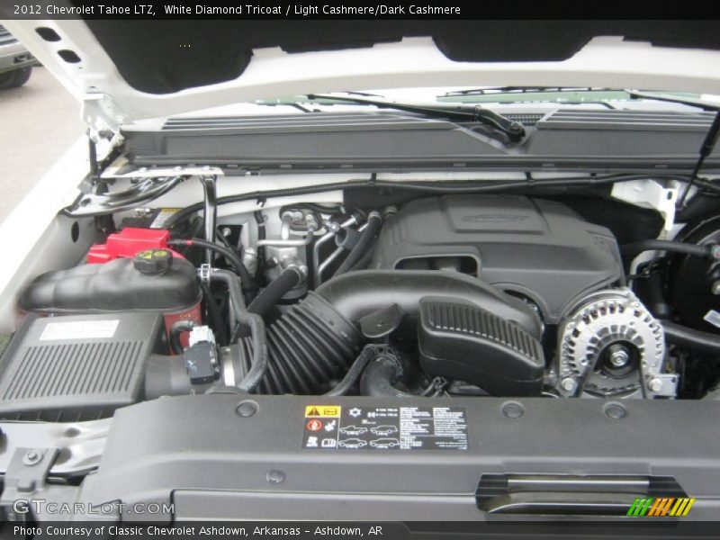White Diamond Tricoat / Light Cashmere/Dark Cashmere 2012 Chevrolet Tahoe LTZ