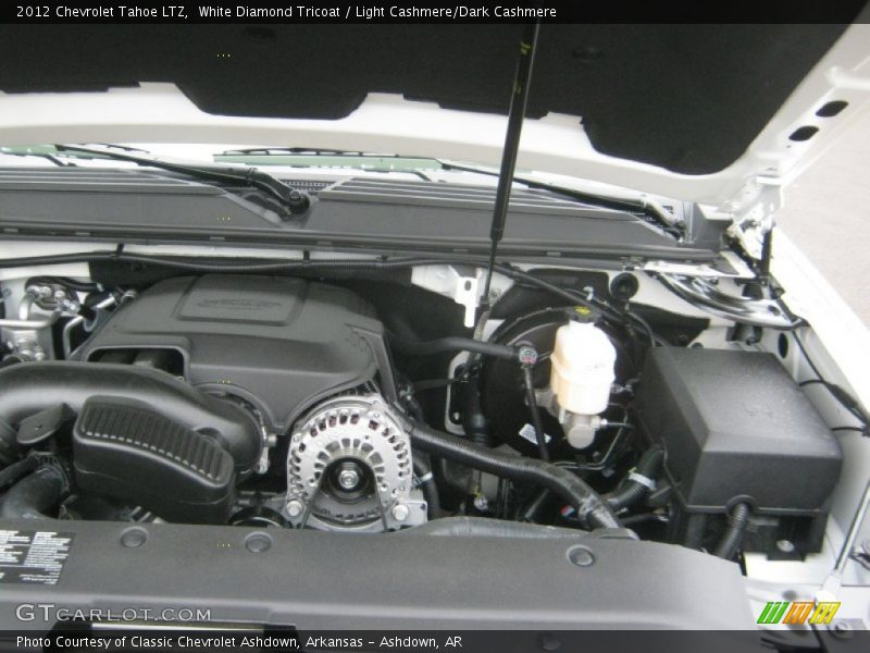 White Diamond Tricoat / Light Cashmere/Dark Cashmere 2012 Chevrolet Tahoe LTZ