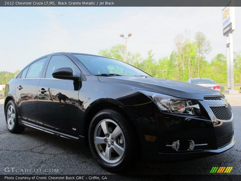 Black Granite Metallic / Jet Black 2012 Chevrolet Cruze LT/RS