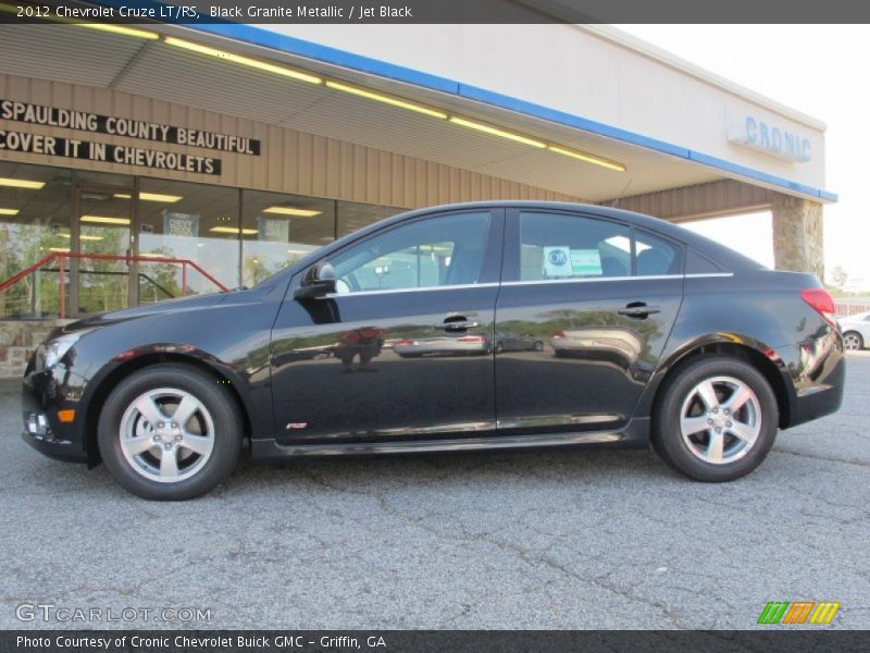 Black Granite Metallic / Jet Black 2012 Chevrolet Cruze LT/RS