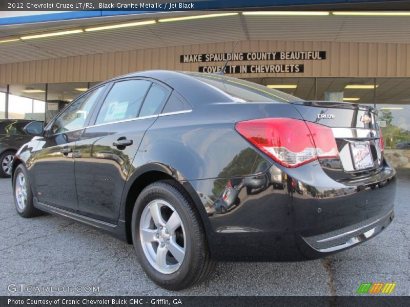Black Granite Metallic / Jet Black 2012 Chevrolet Cruze LT/RS