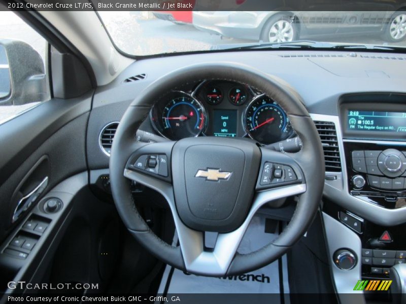Black Granite Metallic / Jet Black 2012 Chevrolet Cruze LT/RS