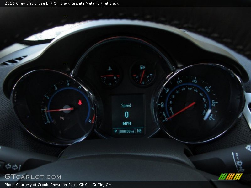 Black Granite Metallic / Jet Black 2012 Chevrolet Cruze LT/RS