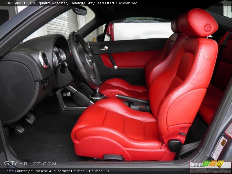 Dolomite Grey Pearl Effect / Amber Red 2006 Audi TT 1.8T quattro Roadster