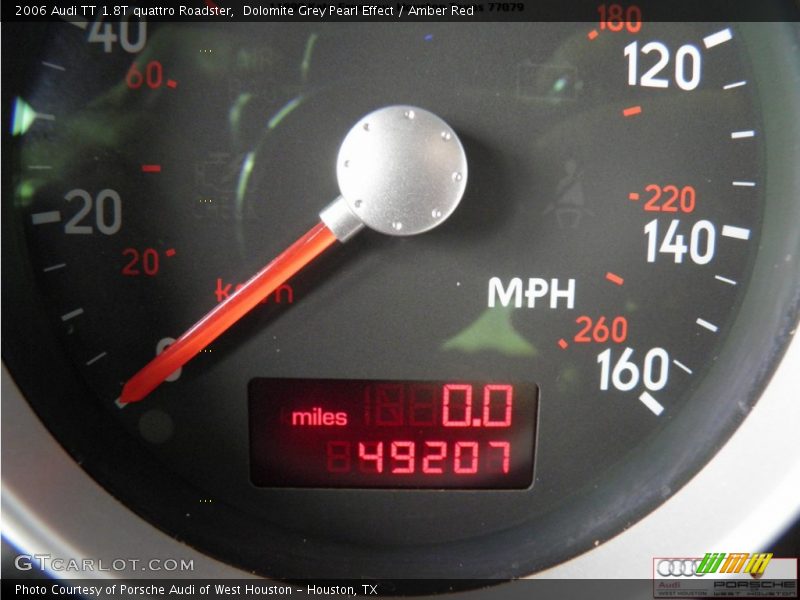 Dolomite Grey Pearl Effect / Amber Red 2006 Audi TT 1.8T quattro Roadster