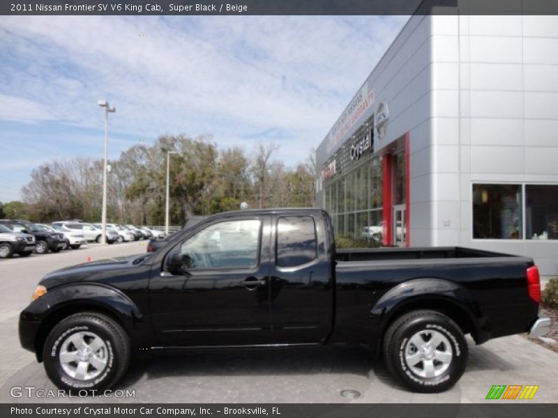 Super Black / Beige 2011 Nissan Frontier SV V6 King Cab