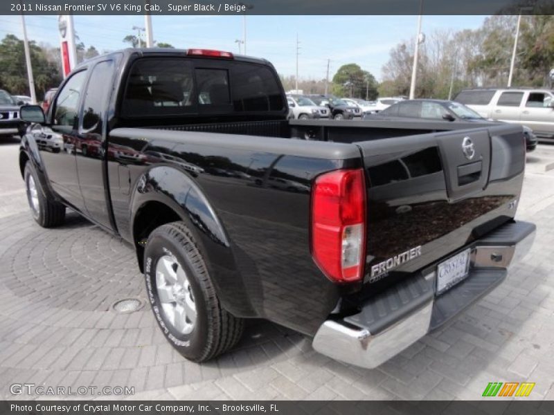 Super Black / Beige 2011 Nissan Frontier SV V6 King Cab