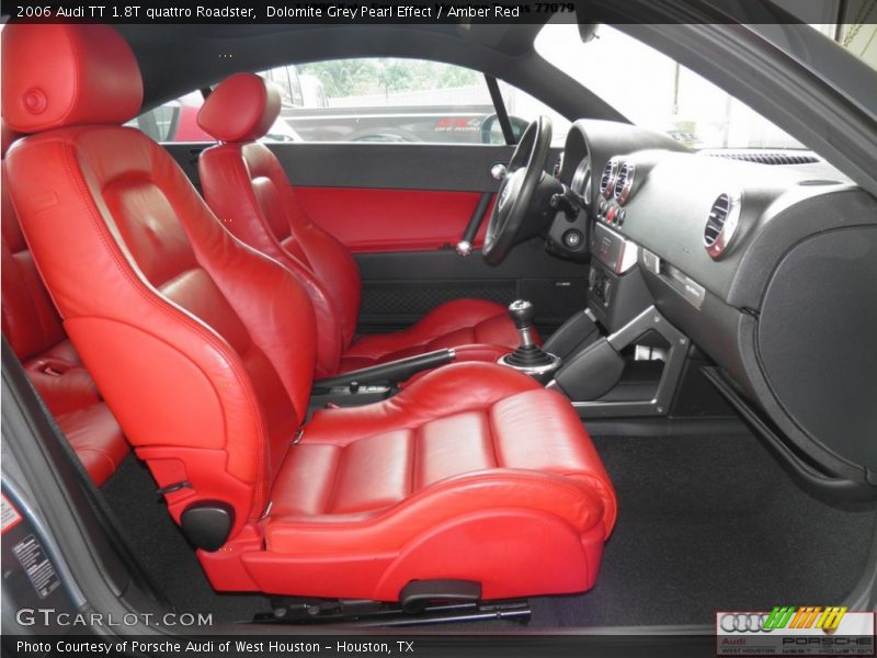 Dolomite Grey Pearl Effect / Amber Red 2006 Audi TT 1.8T quattro Roadster