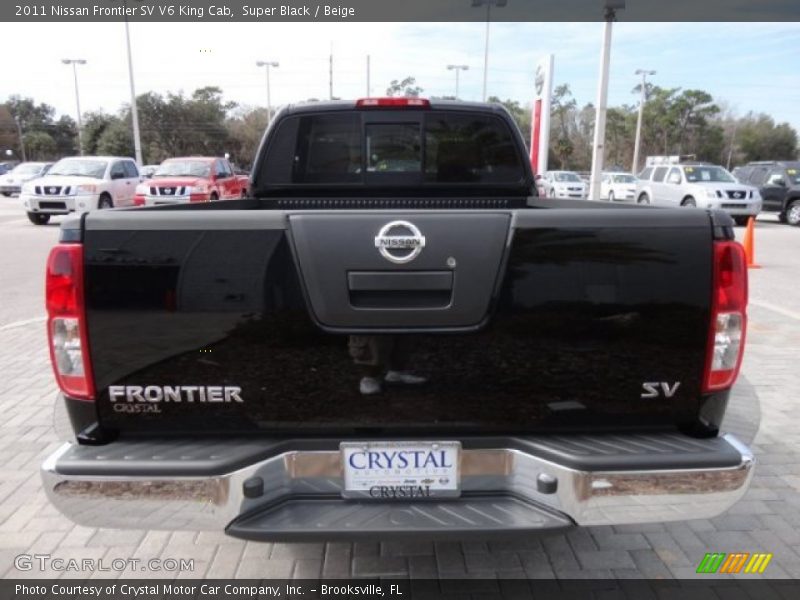 Super Black / Beige 2011 Nissan Frontier SV V6 King Cab