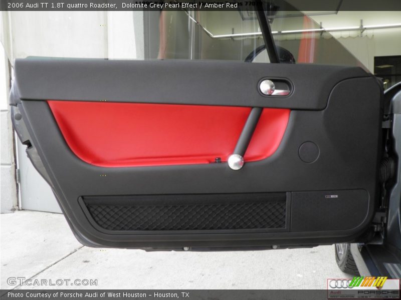 Dolomite Grey Pearl Effect / Amber Red 2006 Audi TT 1.8T quattro Roadster