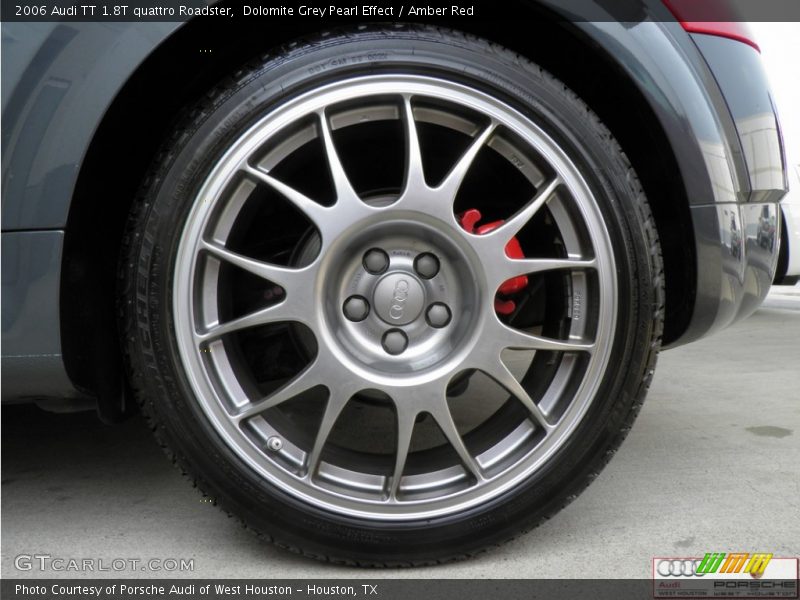 Dolomite Grey Pearl Effect / Amber Red 2006 Audi TT 1.8T quattro Roadster