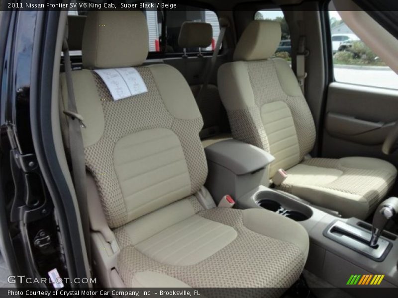 Super Black / Beige 2011 Nissan Frontier SV V6 King Cab