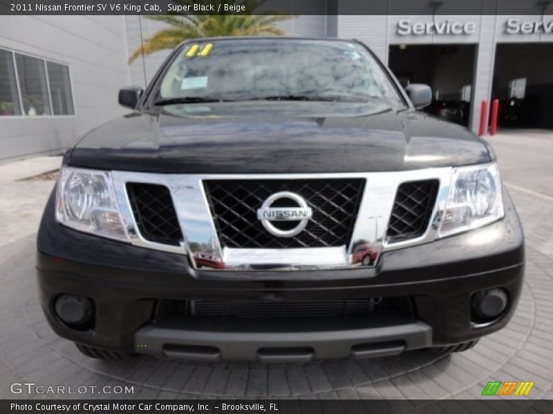 Super Black / Beige 2011 Nissan Frontier SV V6 King Cab