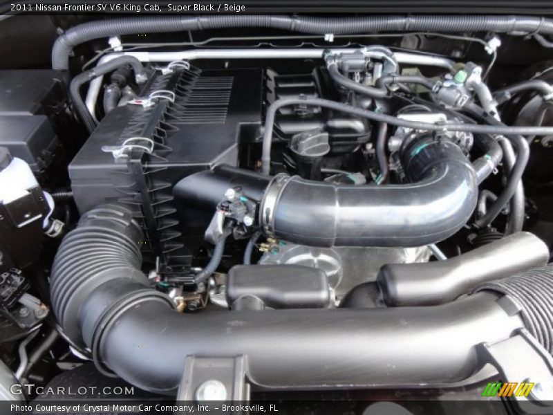 Super Black / Beige 2011 Nissan Frontier SV V6 King Cab
