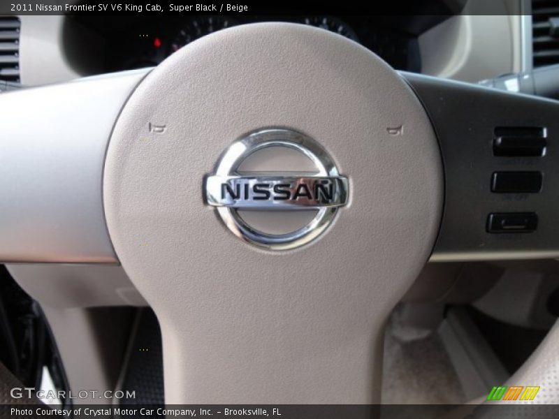 Super Black / Beige 2011 Nissan Frontier SV V6 King Cab