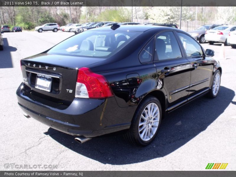 Black / Off Black Leather 2011 Volvo S40 T5