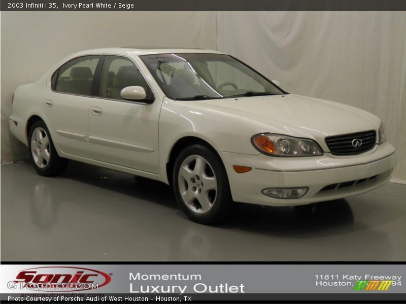 Ivory Pearl White / Beige 2003 Infiniti I 35