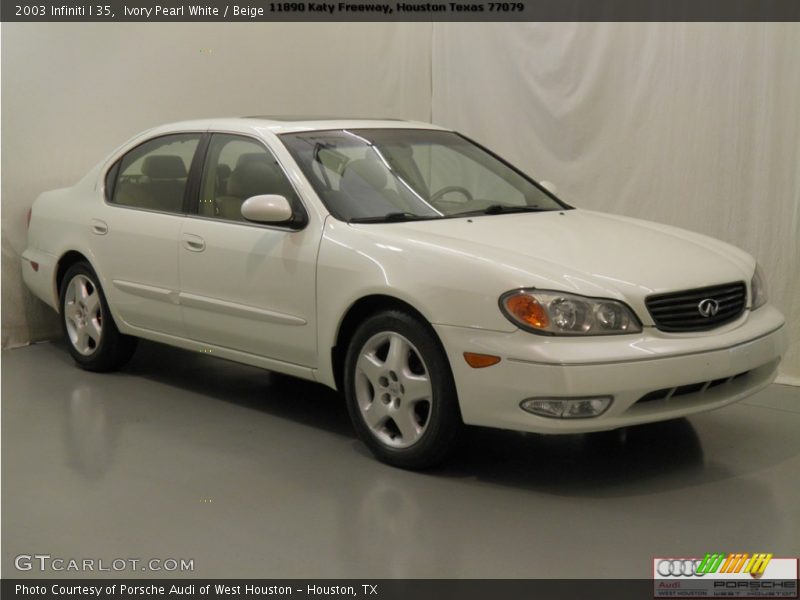 Ivory Pearl White / Beige 2003 Infiniti I 35
