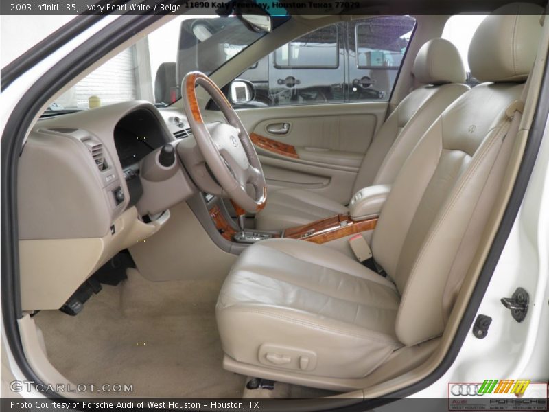 Ivory Pearl White / Beige 2003 Infiniti I 35