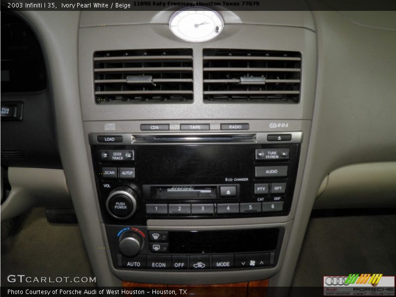 Ivory Pearl White / Beige 2003 Infiniti I 35