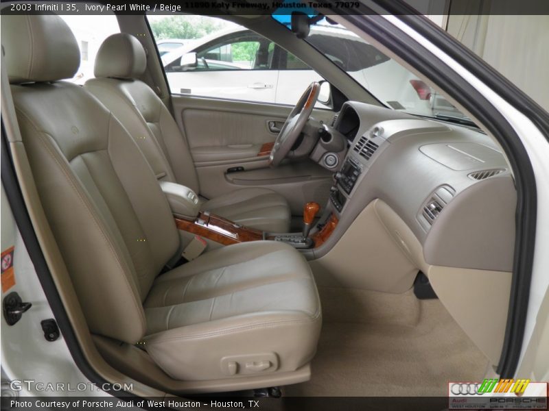 Ivory Pearl White / Beige 2003 Infiniti I 35