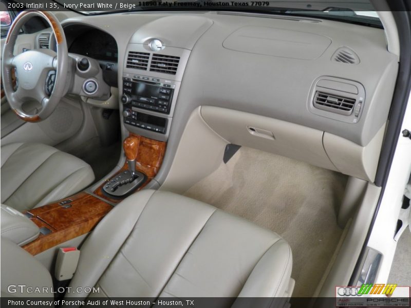 Ivory Pearl White / Beige 2003 Infiniti I 35