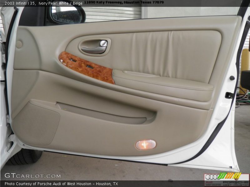 Ivory Pearl White / Beige 2003 Infiniti I 35