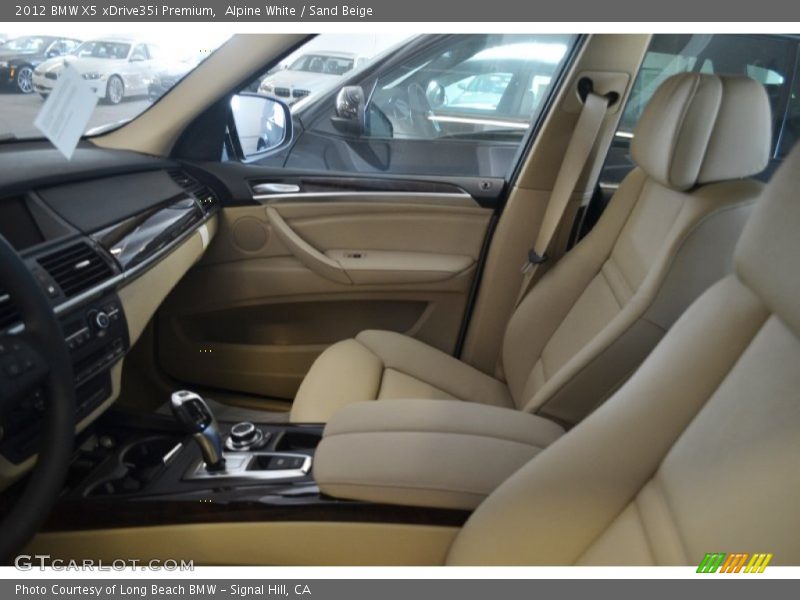 Alpine White / Sand Beige 2012 BMW X5 xDrive35i Premium