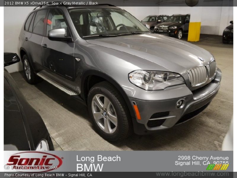 Space Gray Metallic / Black 2012 BMW X5 xDrive35d