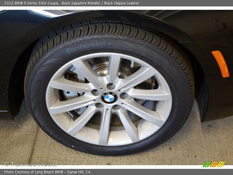 Black Sapphire Metallic / Black Nappa Leather 2012 BMW 6 Series 640i Coupe