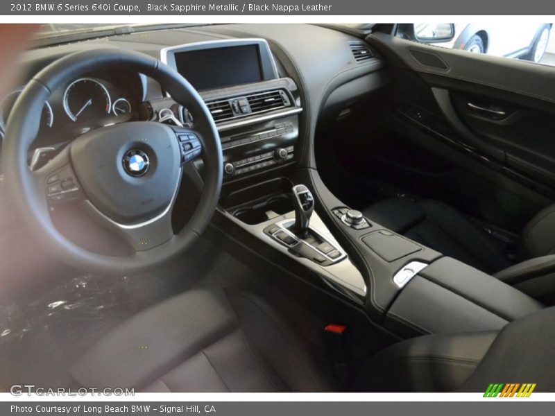 Black Sapphire Metallic / Black Nappa Leather 2012 BMW 6 Series 640i Coupe