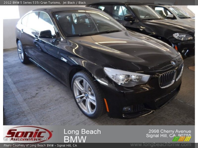 Jet Black / Black 2012 BMW 5 Series 535i Gran Turismo