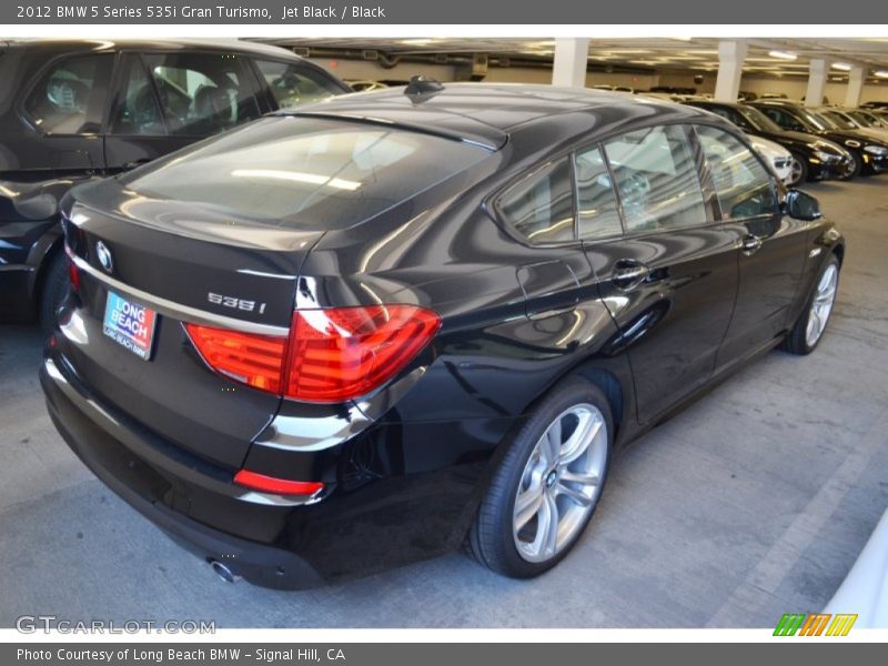 Jet Black / Black 2012 BMW 5 Series 535i Gran Turismo