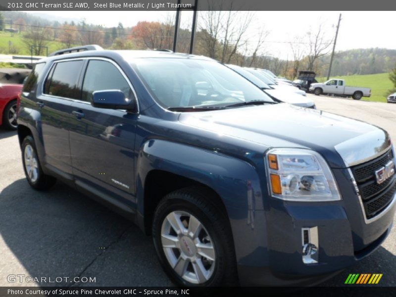 Steel Blue Metallic / Light Titanium 2012 GMC Terrain SLE AWD