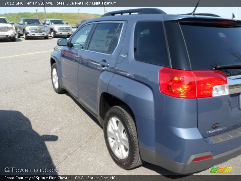 Steel Blue Metallic / Light Titanium 2012 GMC Terrain SLE AWD