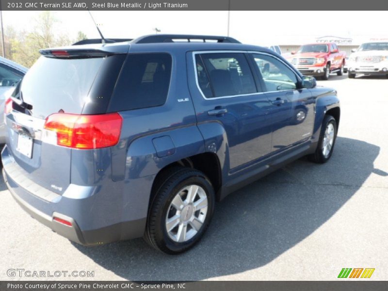 Steel Blue Metallic / Light Titanium 2012 GMC Terrain SLE AWD