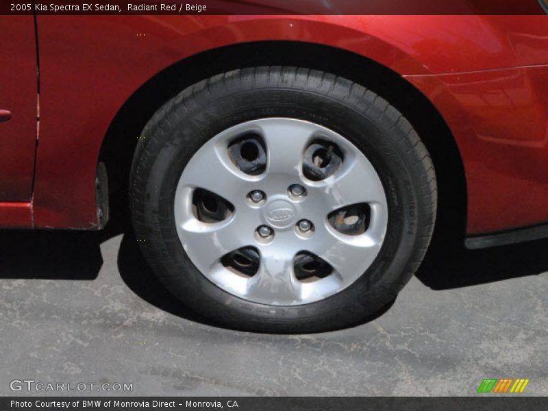 Radiant Red / Beige 2005 Kia Spectra EX Sedan
