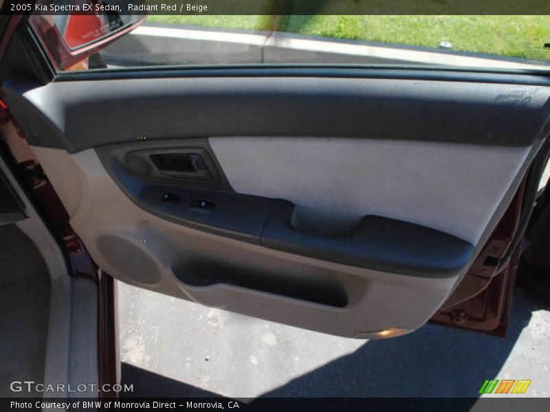Radiant Red / Beige 2005 Kia Spectra EX Sedan