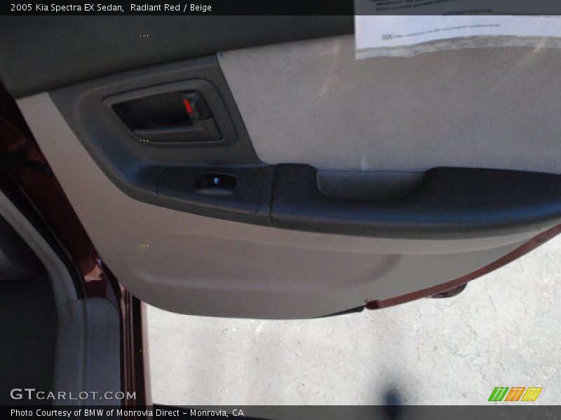 Radiant Red / Beige 2005 Kia Spectra EX Sedan