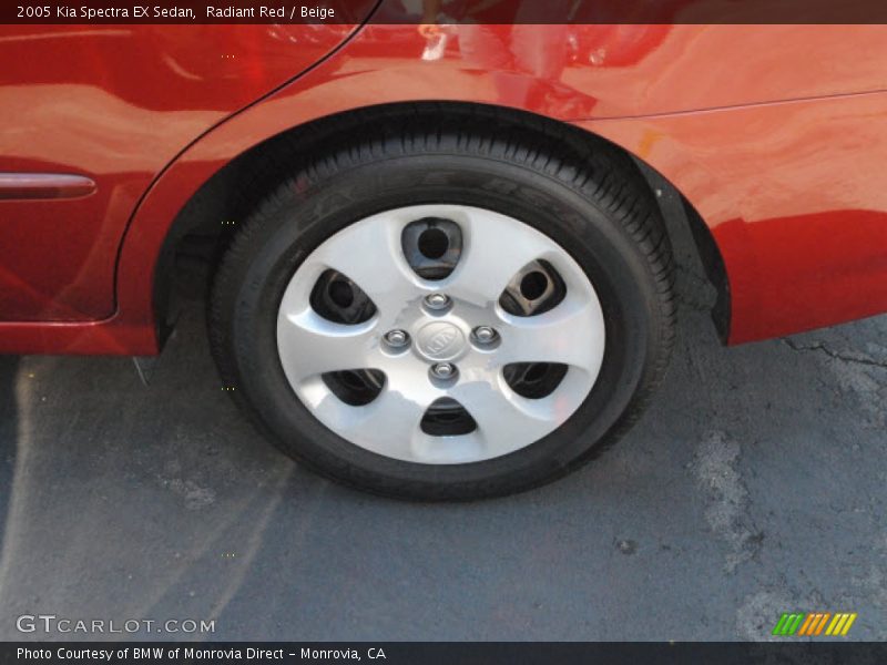 Radiant Red / Beige 2005 Kia Spectra EX Sedan