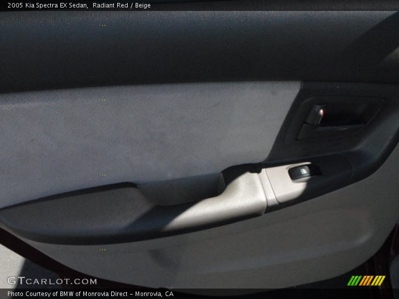 Radiant Red / Beige 2005 Kia Spectra EX Sedan
